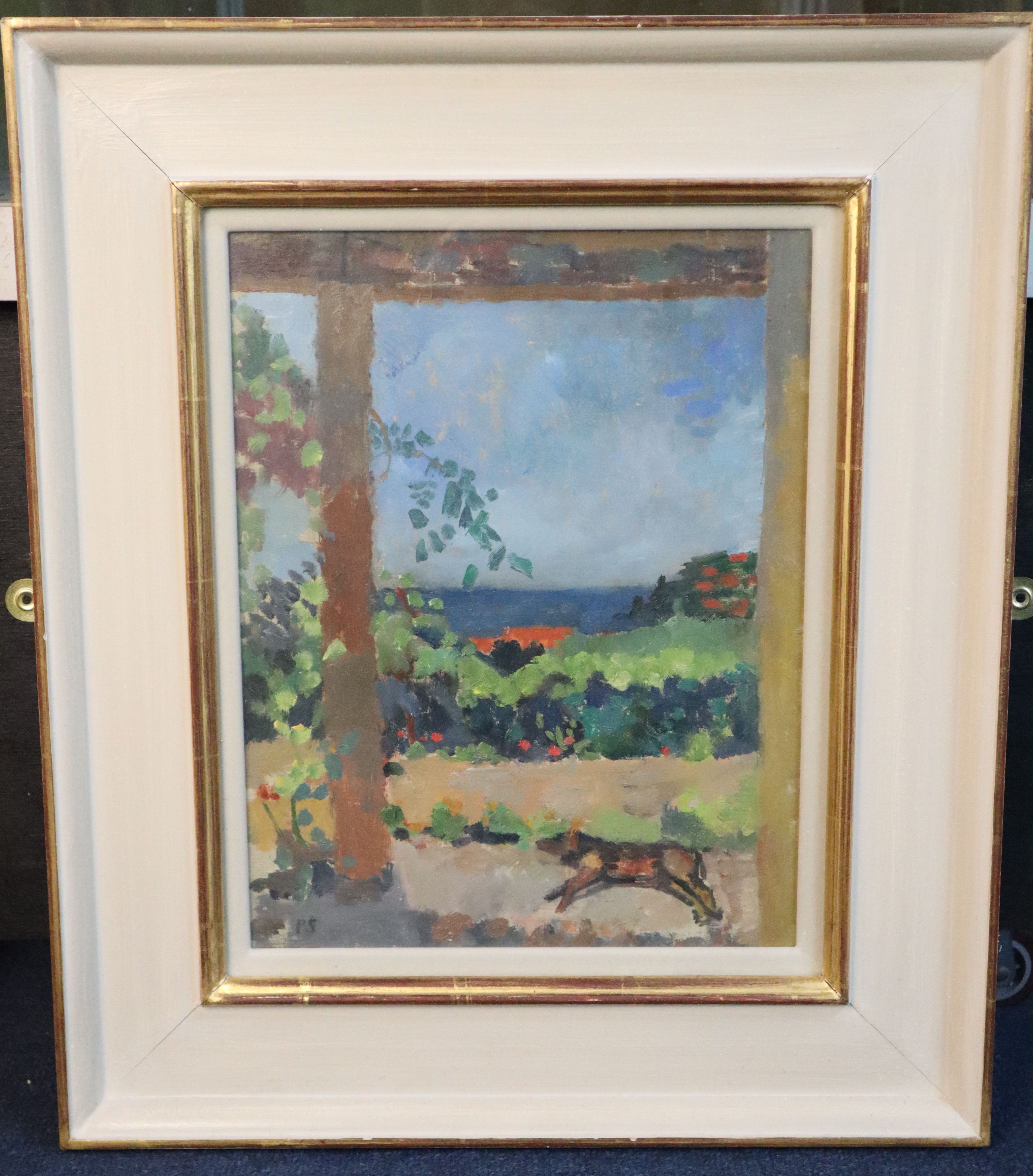 § Peter Spens (20th C.) The Terrace at La Ramade 12.5 x 9.5in.
